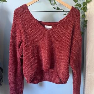 Velvet Long Sleeve from Urban Outfitters. Super cozy and great color!